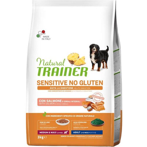 Trainer specialty nutrition sensitive monoproteico medium & maxi adult with salmon - hrana za odrasle pse srednjih i velikih rasa - sa lososom (3k Cene