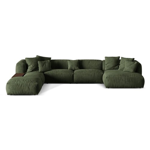 Micadoni Zelena kutna garnitura od boucl&amp;eacute; tkanine (s lijevim kutom/u obliku slova &amp;quot;U&amp;quot;) Martina &amp;ndash; Home Slike