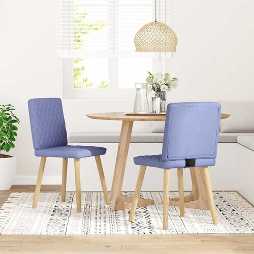 vidaXL Jedilni stoli 2 kosi jeans modra blago Cene