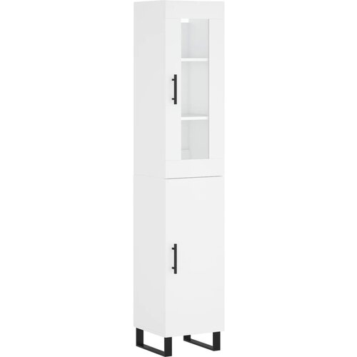 Maison Chic Visoka omara - Komoda - Predalnik bela 34,5x34x180 cm inženirski les, (21721014) Cene