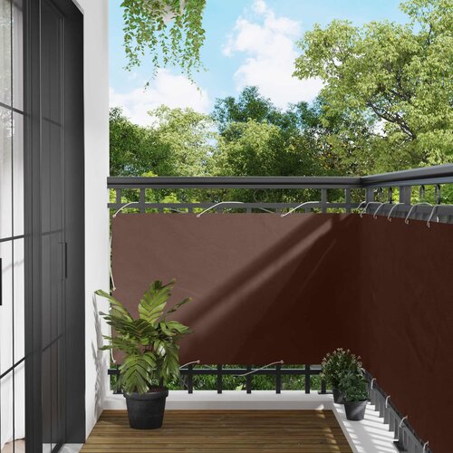  Balcony ekran Smeđa 100 x 200 cm Oxford tkanina Cijene