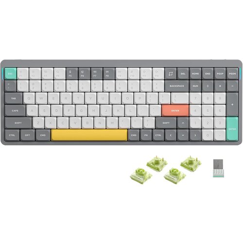 Nuphy Air96 V2 Brezžična Mehanska Tipkovnica / Slim Lunar Gray Aloe Switch, (22126139) Cene