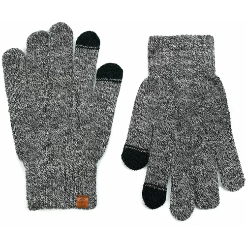 Art of Polo Man's Gloves Rk23475-1 Black/Light Grey