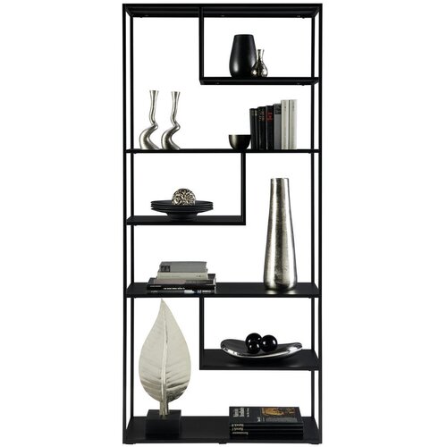 CARRYHOME regal 85/188/35 cm črna Slike