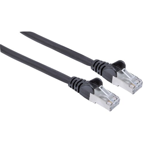 Intellinet 318808 RJ45 omrežni kabel\, Patch kabel CAT 6a S/FTP 5.00 m črna za&scaron;čita iz folije\, pletena za&scaron;čita\, brez halogena 1 kos, (20417840) Cene