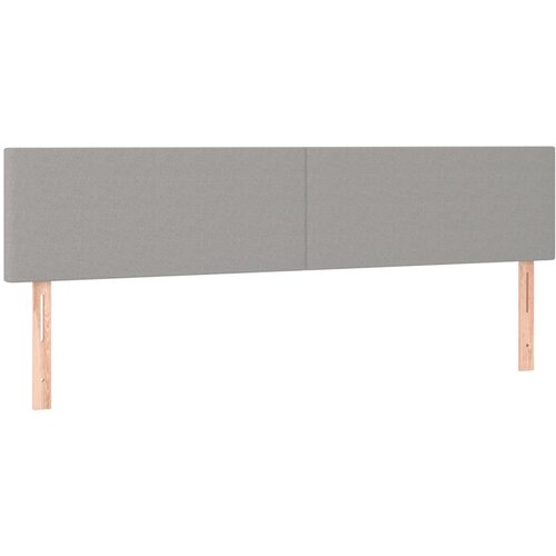 Maison Chic Posteljno vzglavje - Vzglavna omarica 2 kosa svetlo sivo 90x5x78/88 cm blago, (22077508) Cene