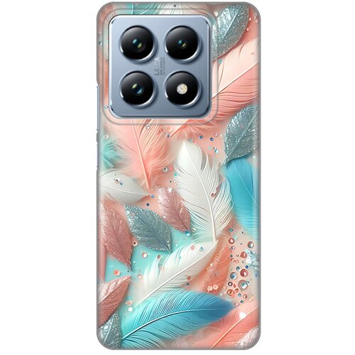  Torbica Silikonska Print za Xiaomi 14T Pro Pastel Feathers Cene