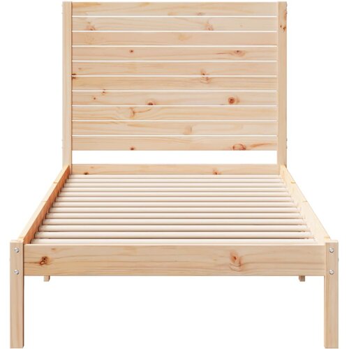  Dugi okvir kreveta bez madraca 90 x 220 cm masivno drvo Slike