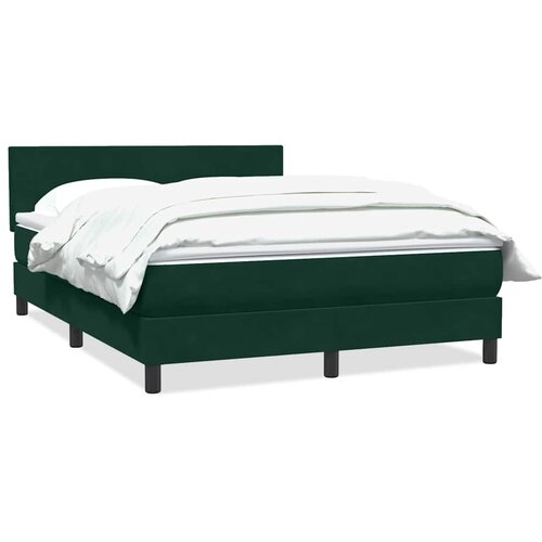 Box Spring krevet s madracem tamno zeleni 160x220 cm bar&amp;scaron;un Slike