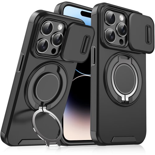 Torbica camshield ring stand za iphone 14 pro 6.1 crna Slike