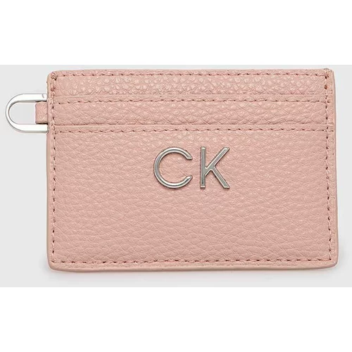 Calvin Klein Etui za kartice ženski, roza barva