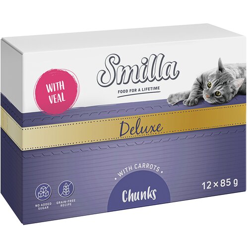 Smilla Deluxe zalogajčići 12 x 85 g - Teletina i mrkva Cijene