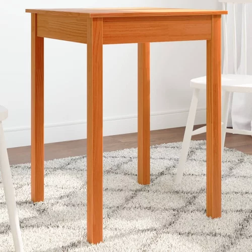  Blagovaonski stol voštano smeđi 55x55x75 cm od masivne borovine