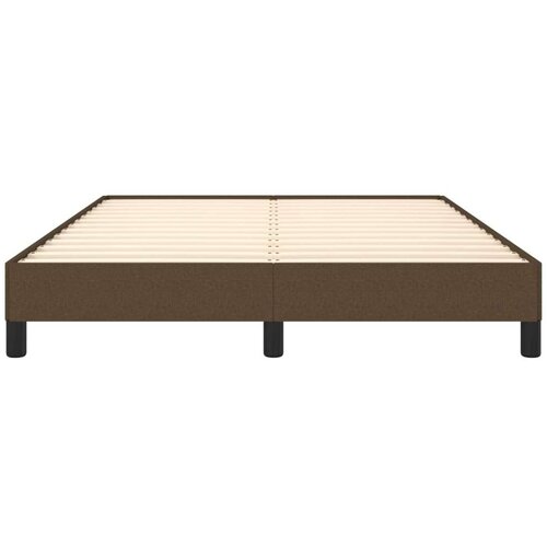 VidaXL Okvir za krevet tamnosmeđi 140x200 cm od tkan Slike