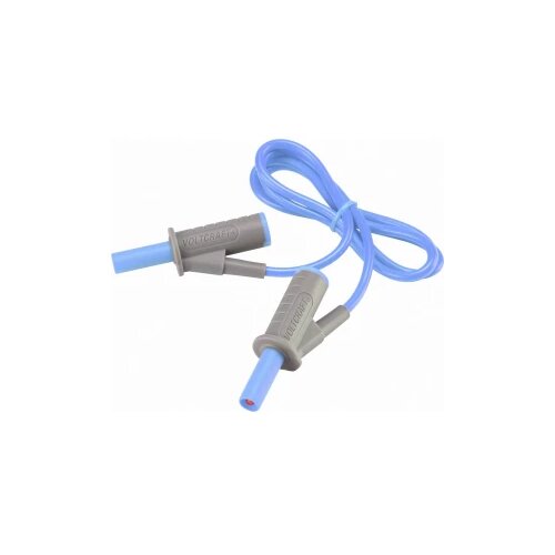 Voltcraft Varnostni merilni kabel [lamelni vtič 4 mm - lamelni vtič 4 mm] 0.75 m modre barve MSB-501, (20422922) Slike