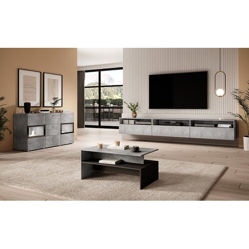 Helvetia DNEVNI REGAL BAROS - BETON Cene