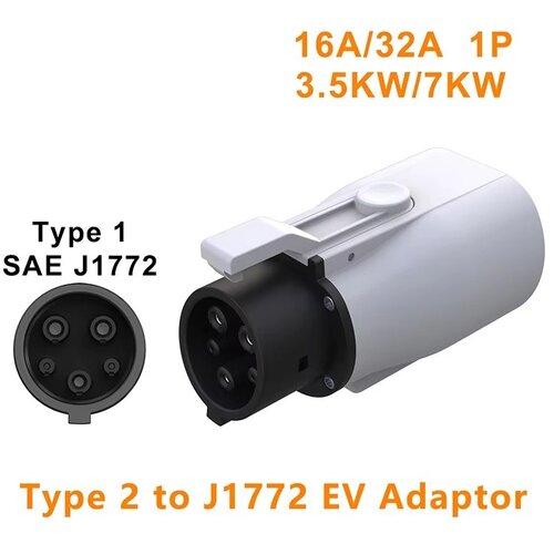 Adapter za punjač EV Type 2 na Type 1 (J1772) Slike