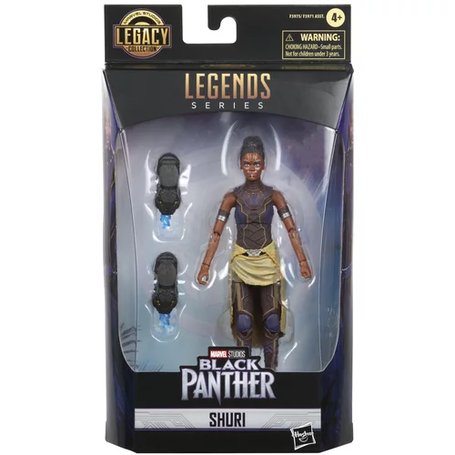 Hasbro Marvel Legends Series Black Panther Legacy Collection Shuri 6-palčna zbirateljska igrača akcijske figure, 2 dodatka, večbarvna (F5975), (20856349)