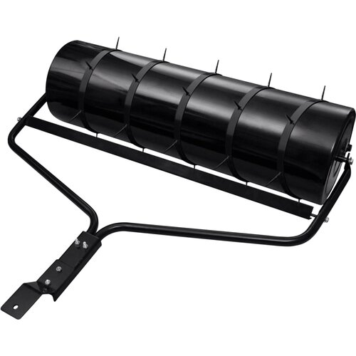 vidaXL Vrtni valjar za prezračevanje trate črn 63 L železo Cene