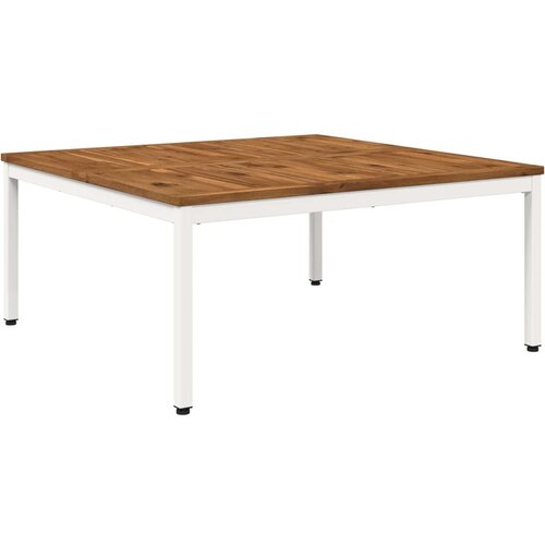 vidaXL Stolić za kavu Prirodna i bijela 100 x 100 5 x 45 cm - 100 x 100 5 x 45 cm Prirodna i bijela Cene