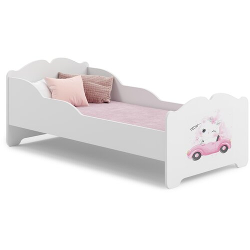 Kobi Furniture Anna - enojna postelja 140x70 z otroško grafiko z vzmetnico, (20630400) Cene