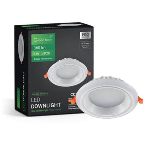Greentech led spot ugr 6w 3cct okrugli ( DW-R03-6W-3CCT ) Cene