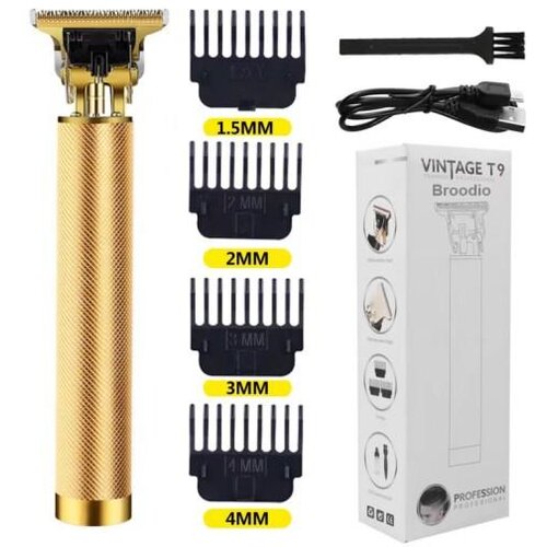  T9 akumulatorski aparat za brijanje i trimer za kosu i bradu - trimer 1500mAh zlatni Slike