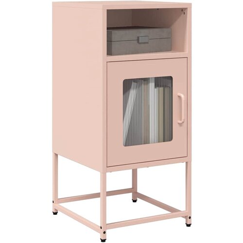 vidaXL Nočna omarica Pink 36x39x78 cm Hladno valjano jeklo Cene