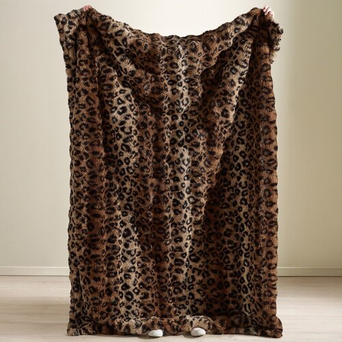 Catherine Lansfield Rjava odeja 130x170 cm Animal Print &amp;ndash; Slike