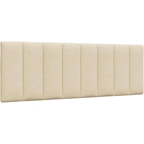 VidaXL Krevet s madracem krem 120 x 200 cm od tkanine Slike