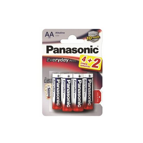 Panasonic baterije LR6EPS/6BP -AA 6kom, Alkaline Everyday power Cene