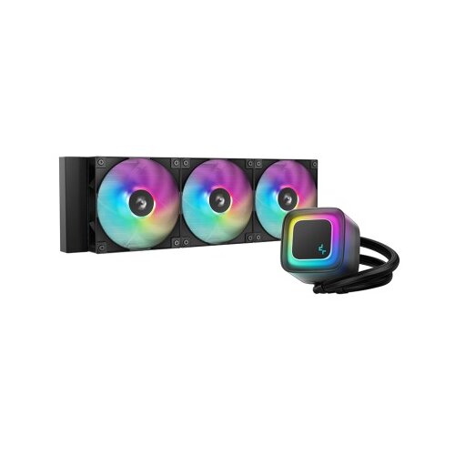 DeepCool Komplet za tekočinsko hlajenje AIO Liquid Cooler LE360 V2, 360mm, ARGB, črn Cene