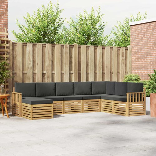  Set vanjskih sofa 8 pcs Bijela i antracit 306 x 187,5 x 73 cm Cene