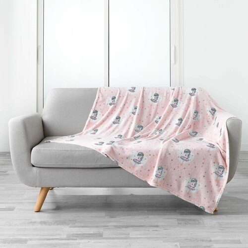 Douceur d intérieur Rožnata otroška odeja iz mikroflanele 125x150 cm Petite Etoile – Cene