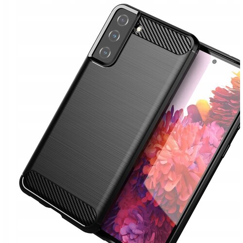 HURTEL carbon case case cover ohi&scaron;je za samsung galaxy S21+ 5G črn, (21973911) Cene