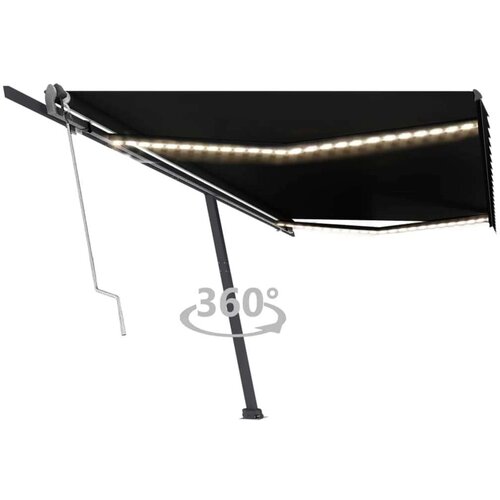  Avtomatska tenda LED + senzor 500x300 cm antracitna, (20728632) Cene