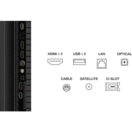 Tcl 75&amp;quot;P7K 4K QLED TV 60HzGoogle TV; HDR multi-format;HVA Panel; Game Master; Dolby Atmos; Slike