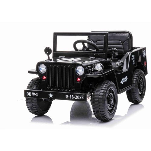 Lean Toys Otro&amp;scaron;ki električni avto USA ARMY 4x4 Enosed 12V Črna Slike