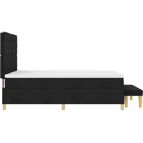 Box spring krevet s madracem Crna 160 x 200 cm tkanina Slike