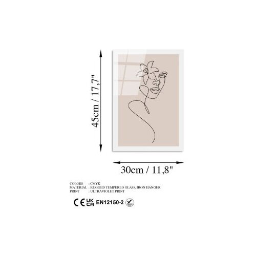 Wallxpert Slika od kaljenog stakla 30x45cm Slike