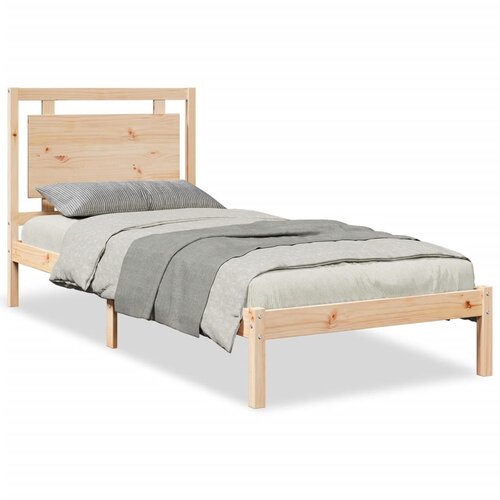 Maison Chic Dalj&amp;scaron;i Posteljni Okvir - Dvoposteljna postelja brez vzmetnice 100x220 cm trden les, (22082359) Slike