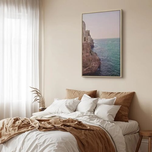  Slika - Turquoise Coast (1 Part) Vertical 80x120 U prirodnom drvenom okviru Slike
