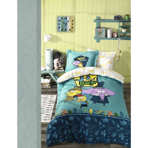 Lessentiel Maison komplet posteljine Kral Şakir, 160x220cm, Zelena Slike