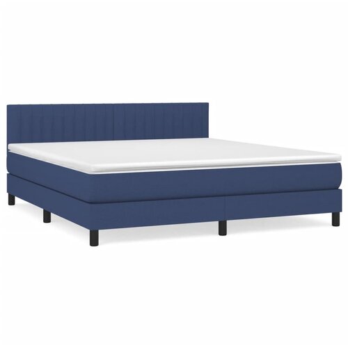 Maison Chic Box spring postelja - Vzmetna postelja z vzmetnico modra 160x200 cm blago SL21031, (21881040) Cene