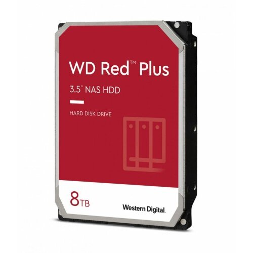 Western Digital RED PLUS CMR 8TB trdi disk 9cm 5640 256MB SATA WD80EFPX Cene