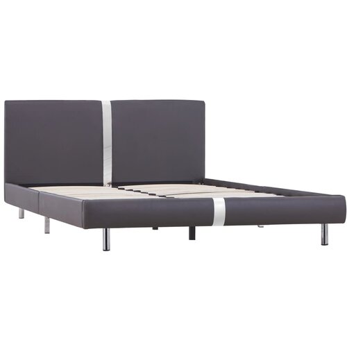  Okvir za krevet od umjetne kože sivi 140 x 200 cm Slike