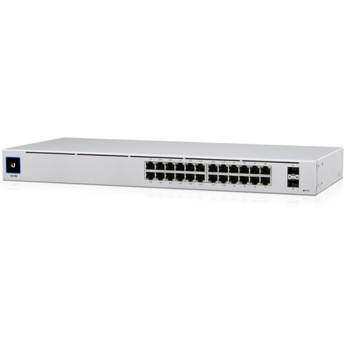 Ubiquiti USW-24-POE Gigabit Layer 2 switch with twenty-four Gigabit Ethernet ports including sixteen auto-sensing 802.3at Cene