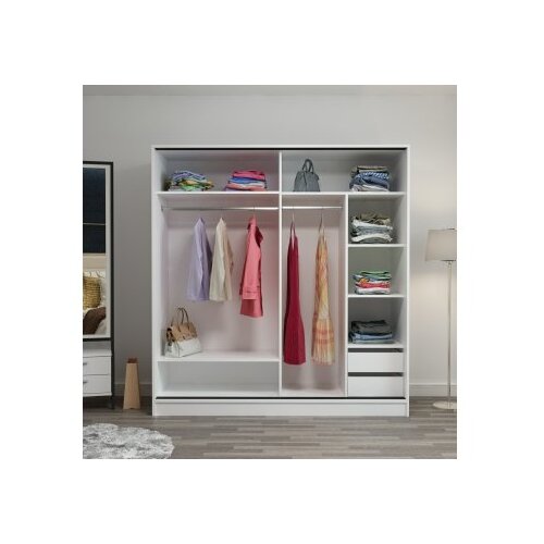 Hanah home kale - 7155 white wardrobe Cene