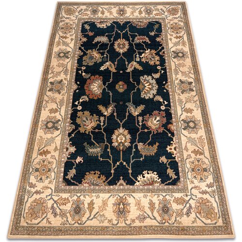 RugsX Preproge Preproga volna POLONIA Loare Okvir velvet temno 200x300 cm Modra Cene