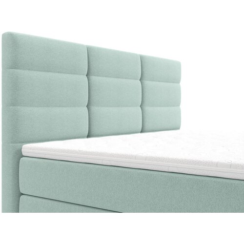 CARRYHOME POSTELJA Z VZMETNICO 160 cm x 200 cm , tekstil turkizna Slike